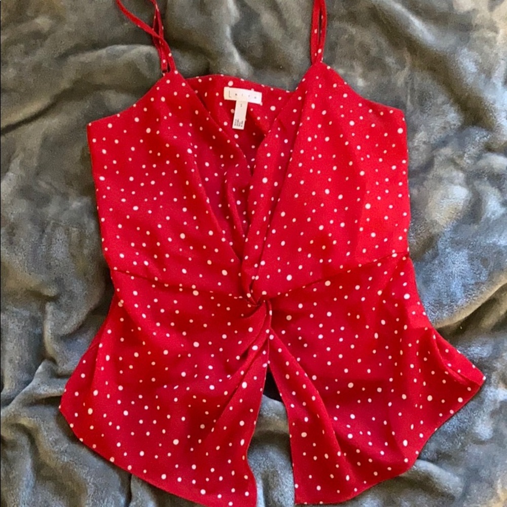 Red tank top from Nordstrom